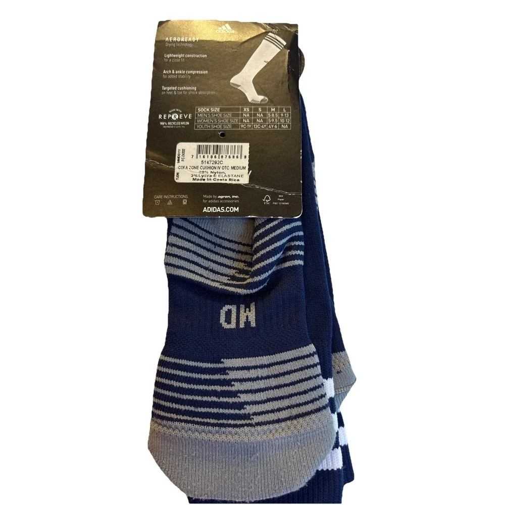 ONE PAIR MENS ADIDAS COPA ZONE OVER‎ THE CALF SOCCER SOCKS  ANKLE COMPRESSION M